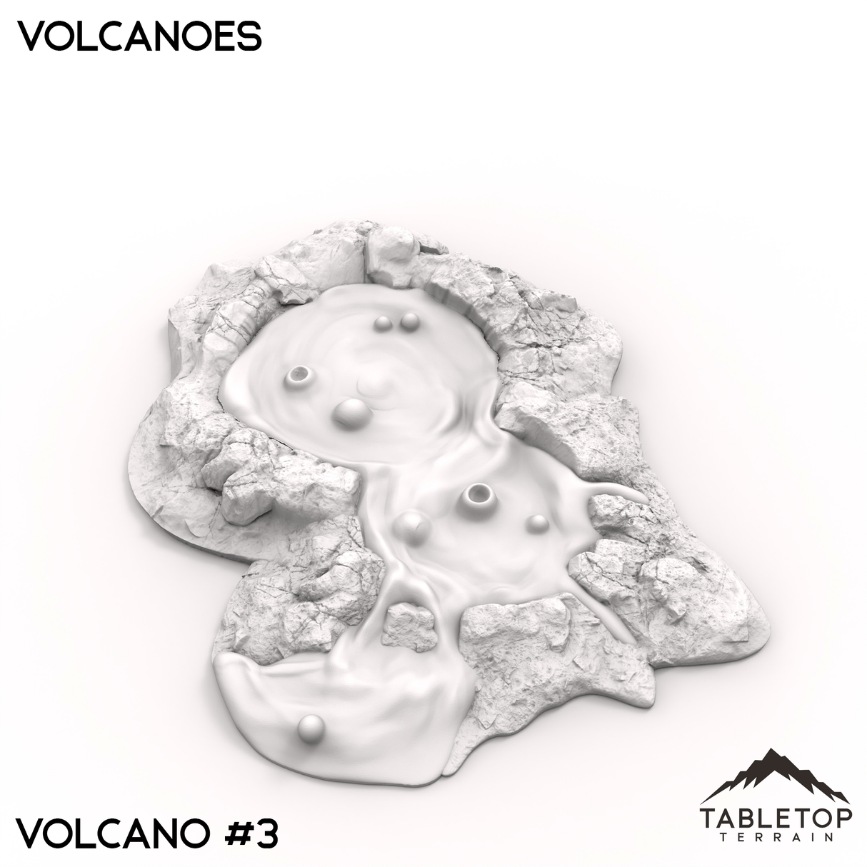 Tabletop Terrain Terrain 32mm / Volcano 3 Volcanoes