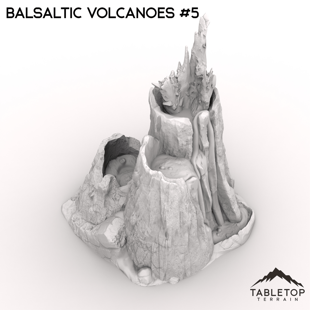 Tabletop Terrain Terrain 32mm / Volcano 5 Basaltic Volcanoes