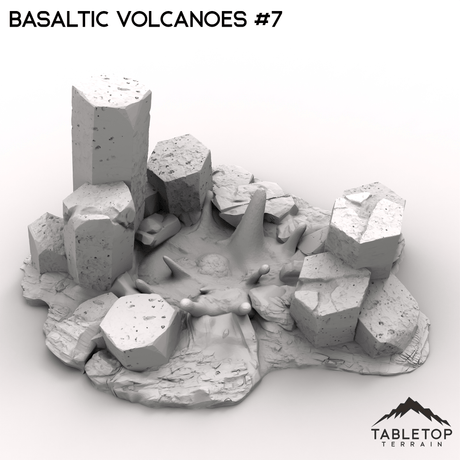 Tabletop Terrain Terrain 32mm / Volcano 7 Basaltic Volcanoes