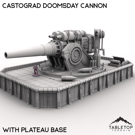 Tabletop Terrain Terrain 32mm / With Plateau Base Castograd Doomsday Cannon