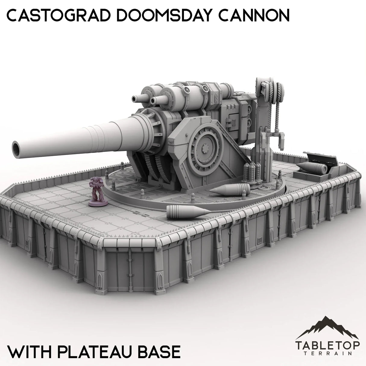 Tabletop Terrain Terrain 32mm / With Plateau Base Castograd Doomsday Cannon
