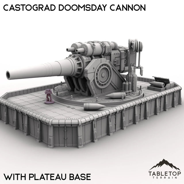 Tabletop Terrain Terrain 32mm / With Plateau Base Castograd Doomsday Cannon
