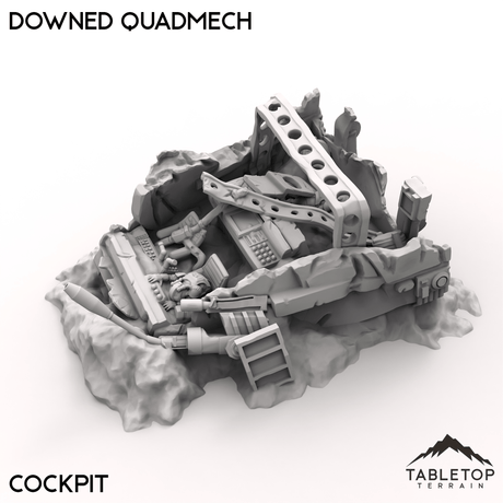 Tabletop Terrain Terrain 40mm / Cockpit *Missing Item* - Downed Quadmech