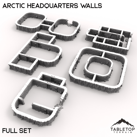 Tabletop Terrain Terrain 40mm / Full Set Arctic Headquarters Walls