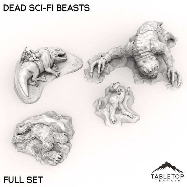 Tabletop Terrain Terrain 40mm / Full Set Dead Sci Fi Beasts