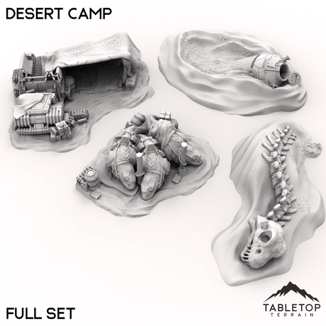 Tabletop Terrain Terrain 40mm / Full Set Desert Camp