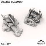 Tabletop Terrain Terrain 40mm / Full Set Downed Quadmech