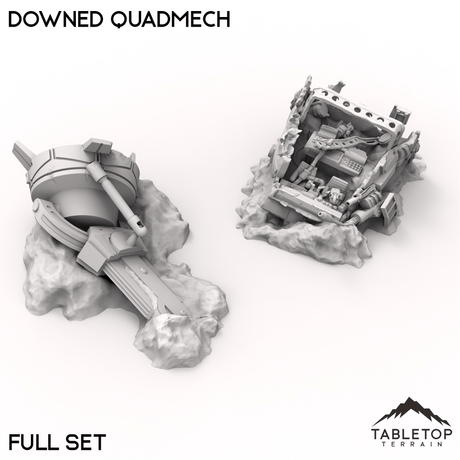 Tabletop Terrain Terrain 40mm / Full Set *Missing Item* - Downed Quadmech