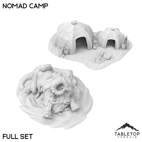 Tabletop Terrain Terrain 40mm / Full Set Nomad Camp