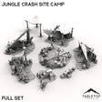 Tabletop Terrain Terrain 40mm Jungle Crash Site Camp