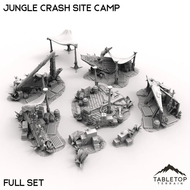 Tabletop Terrain Terrain 40mm Jungle Crash Site Camp