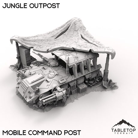 Tabletop Terrain Terrain 40mm / Mobile Command Post Jungle Outpost