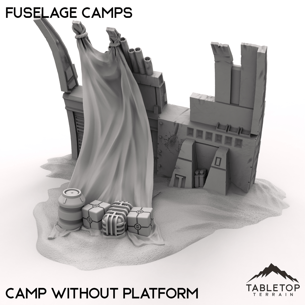 Tabletop Terrain Terrain 40mm / No Platform Fuselage Camps