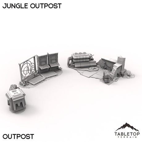 Tabletop Terrain Terrain 40mm / Outpost Jungle Outpost