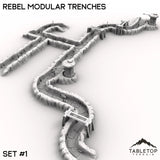 Tabletop Terrain Terrain 40mm / Trench Set 1 Rebel Modular Trenches