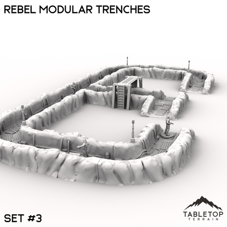 Tabletop Terrain Terrain 40mm / Trench Set 3 Rebel Modular Trenches