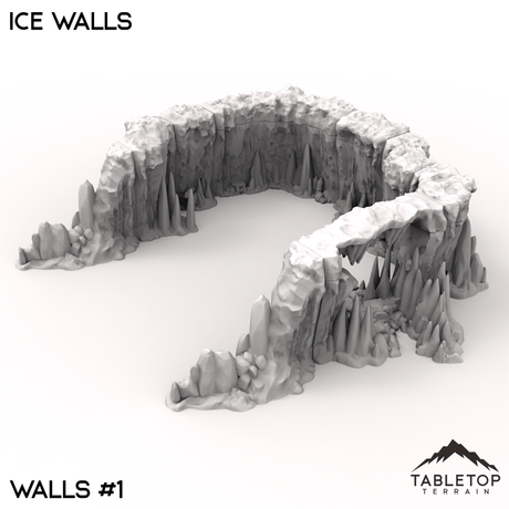 Tabletop Terrain Terrain 40mm / Wall 1 Ice Walls