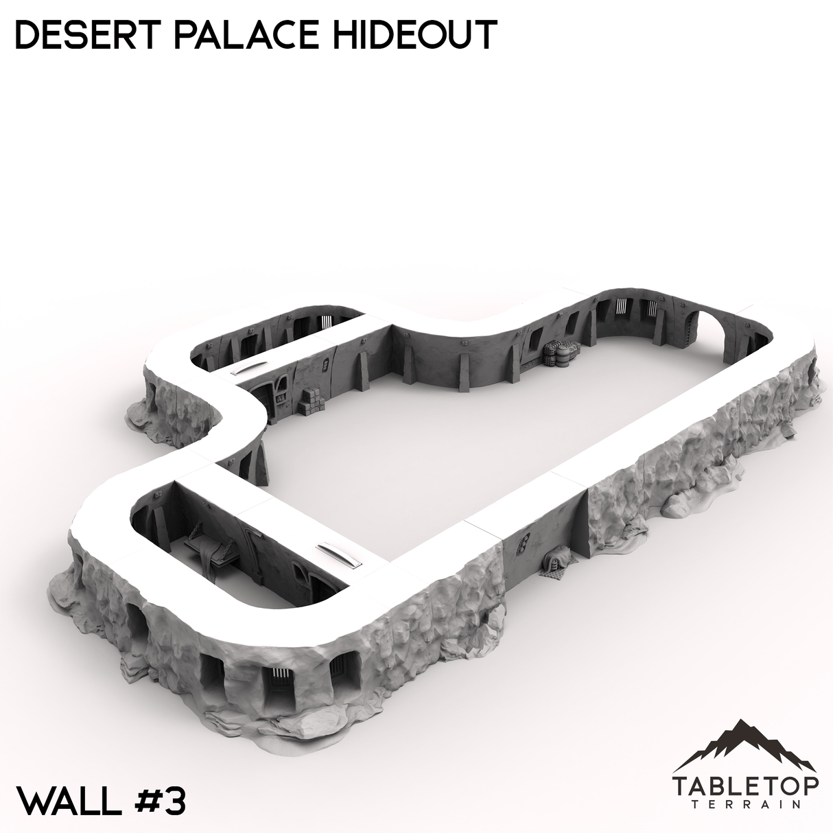 Tabletop Terrain Terrain 40mm / Wall 3 Desert Palace Hideout