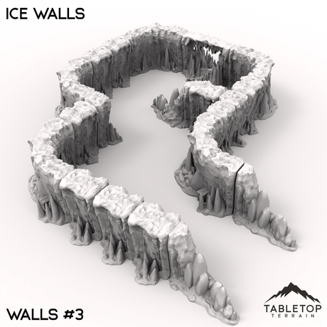 Tabletop Terrain Terrain 40mm / Wall 3 Ice Walls