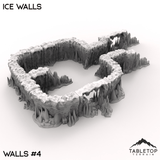 Tabletop Terrain Terrain 40mm / Wall 4 Ice Walls