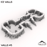 Tabletop Terrain Terrain 40mm / Wall 5 Ice Walls