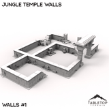 Tabletop Terrain Terrain 40mm / Walls 1 Jungle Temple Walls