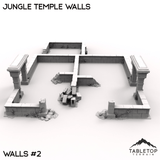 Tabletop Terrain Terrain 40mm / Walls 2 Jungle Temple Walls