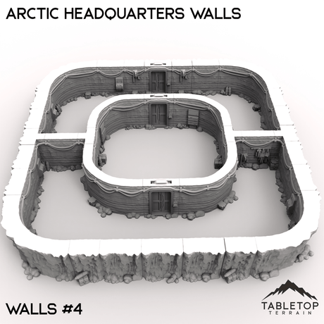 Tabletop Terrain Terrain 40mm / Walls 4 Arctic Headquarters Walls