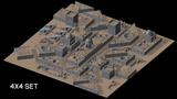 Tabletop Terrain Terrain 4x4 Battlefield Desert Trench Wars - Full Table Collection