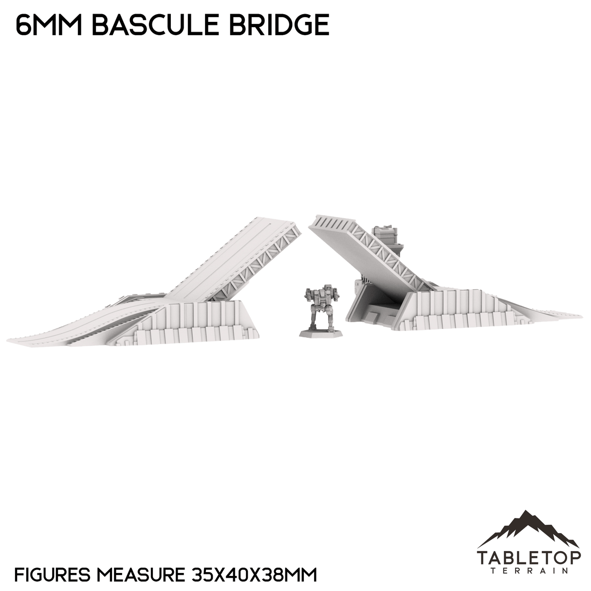 Tabletop Terrain Terrain 6mm Sci-Fi Bascule Bridge