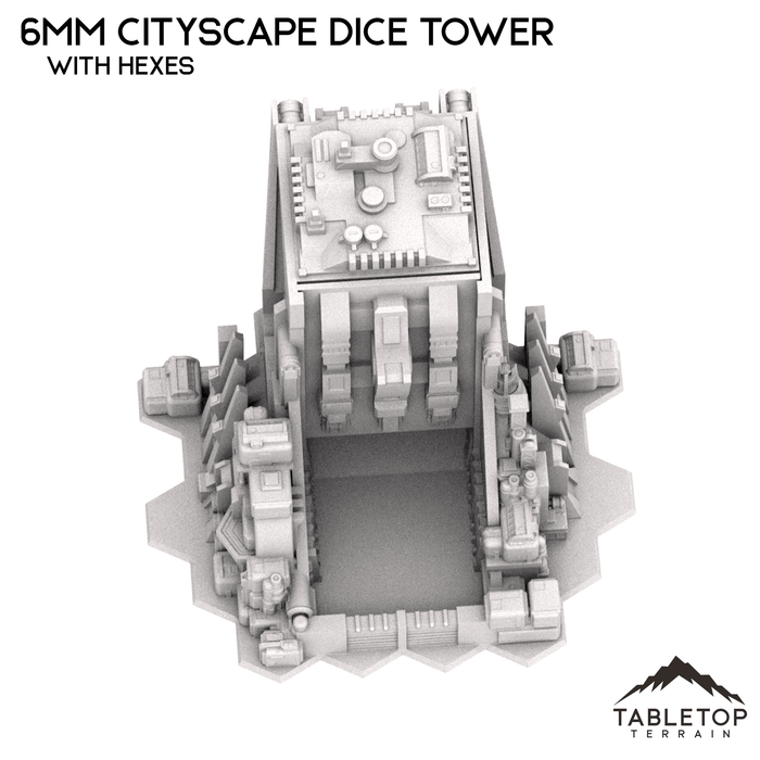 Tabletop Terrain Terrain 6mm Sci-Fi Cityscape Dice Tower Terrain