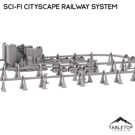 Tabletop Terrain Terrain 6mm Sci-Fi Cityscape Elevated Rail System