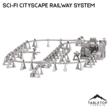 Tabletop Terrain Terrain 6mm Sci-Fi Cityscape Elevated Rail System