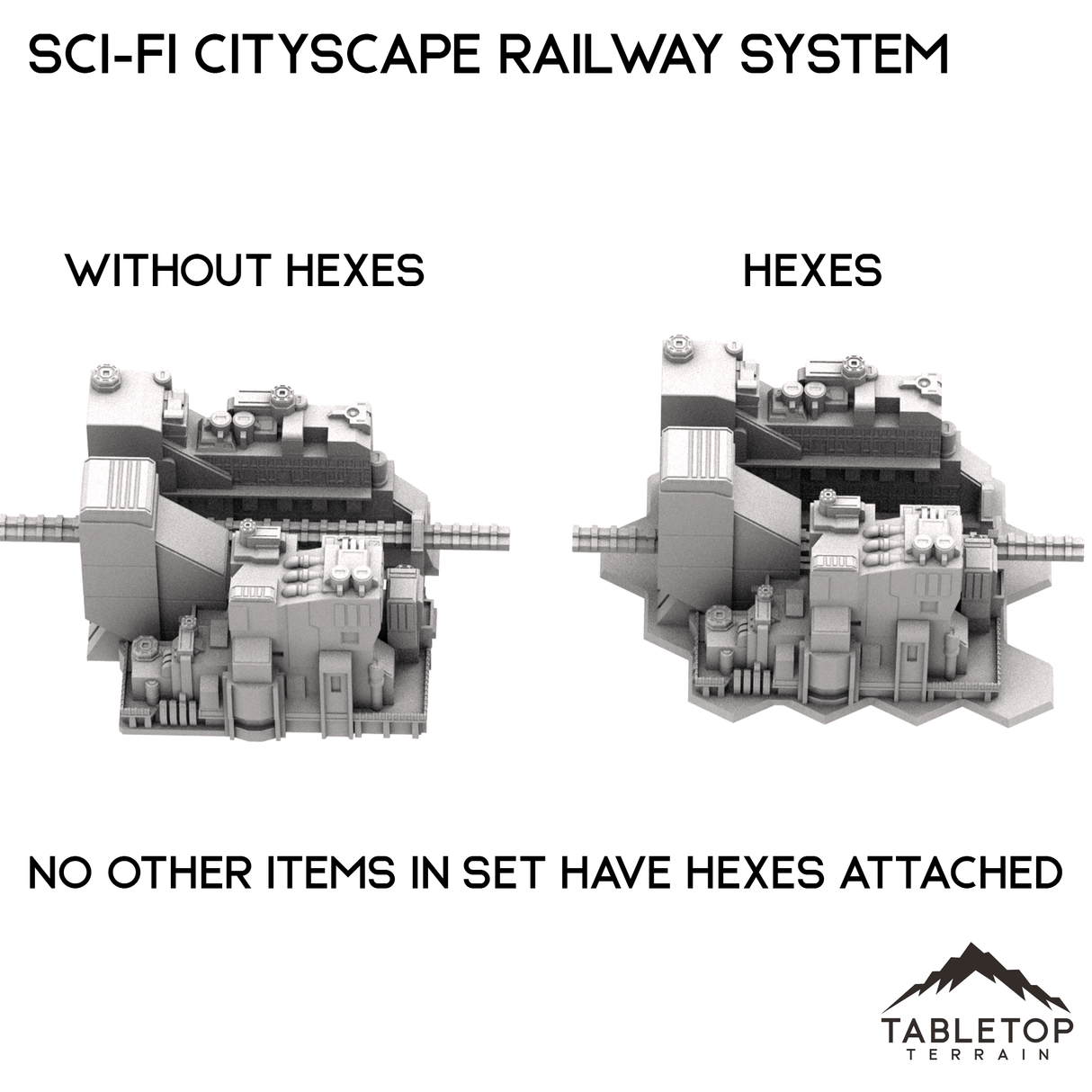 Tabletop Terrain Terrain 6mm Sci-Fi Cityscape Elevated Rail System