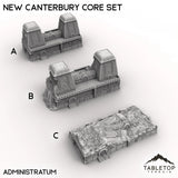 Tabletop Terrain Terrain A: Administratum - Intact New Canterbury Core Set - 6mm