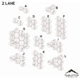 Tabletop Terrain Terrain A-Two Lane Dead End HEXTECH City Streets - 6mm