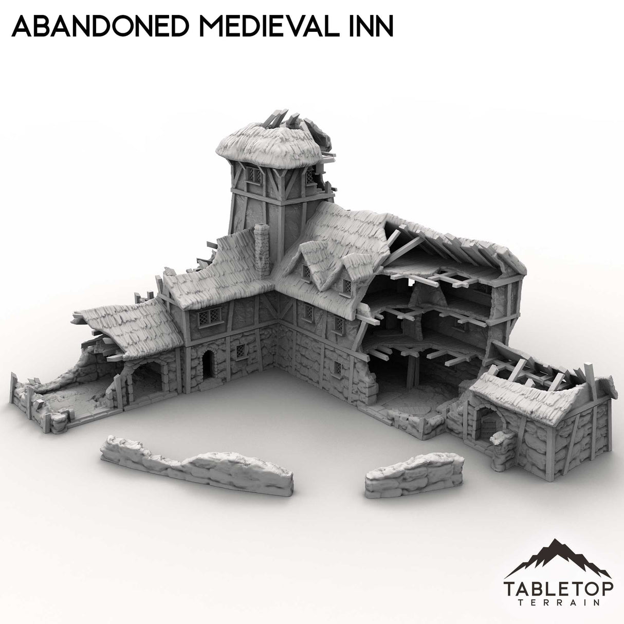 Tabletop Terrain Terrain Abandoned Medieval Inn