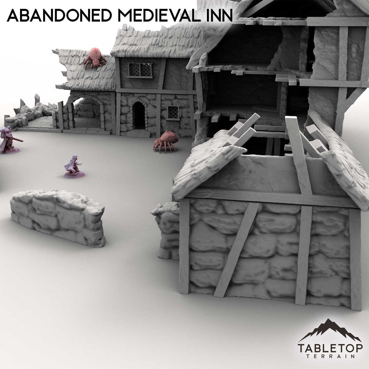 Tabletop Terrain Terrain Abandoned Medieval Inn