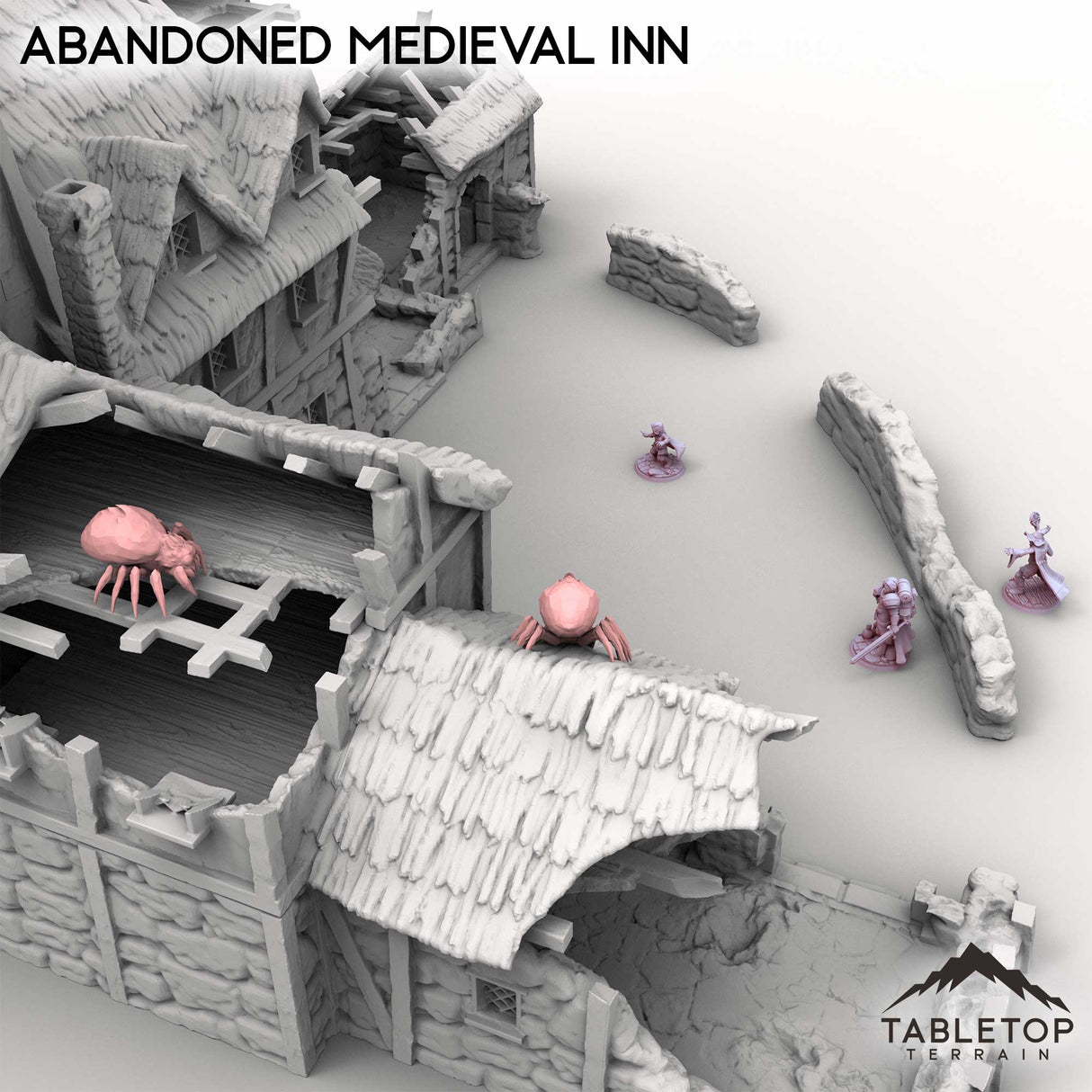Tabletop Terrain Terrain Abandoned Medieval Inn