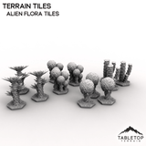 Tabletop Terrain Terrain Alien Flora Tiles HEXTECH Terrain Tiles - 6mm
