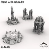 Tabletop Terrain Terrain Altars / 32mm Competitive Fantasy Ruins and Jungles