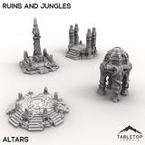Tabletop Terrain Terrain Altars / 32mm Ruins and Jungles
