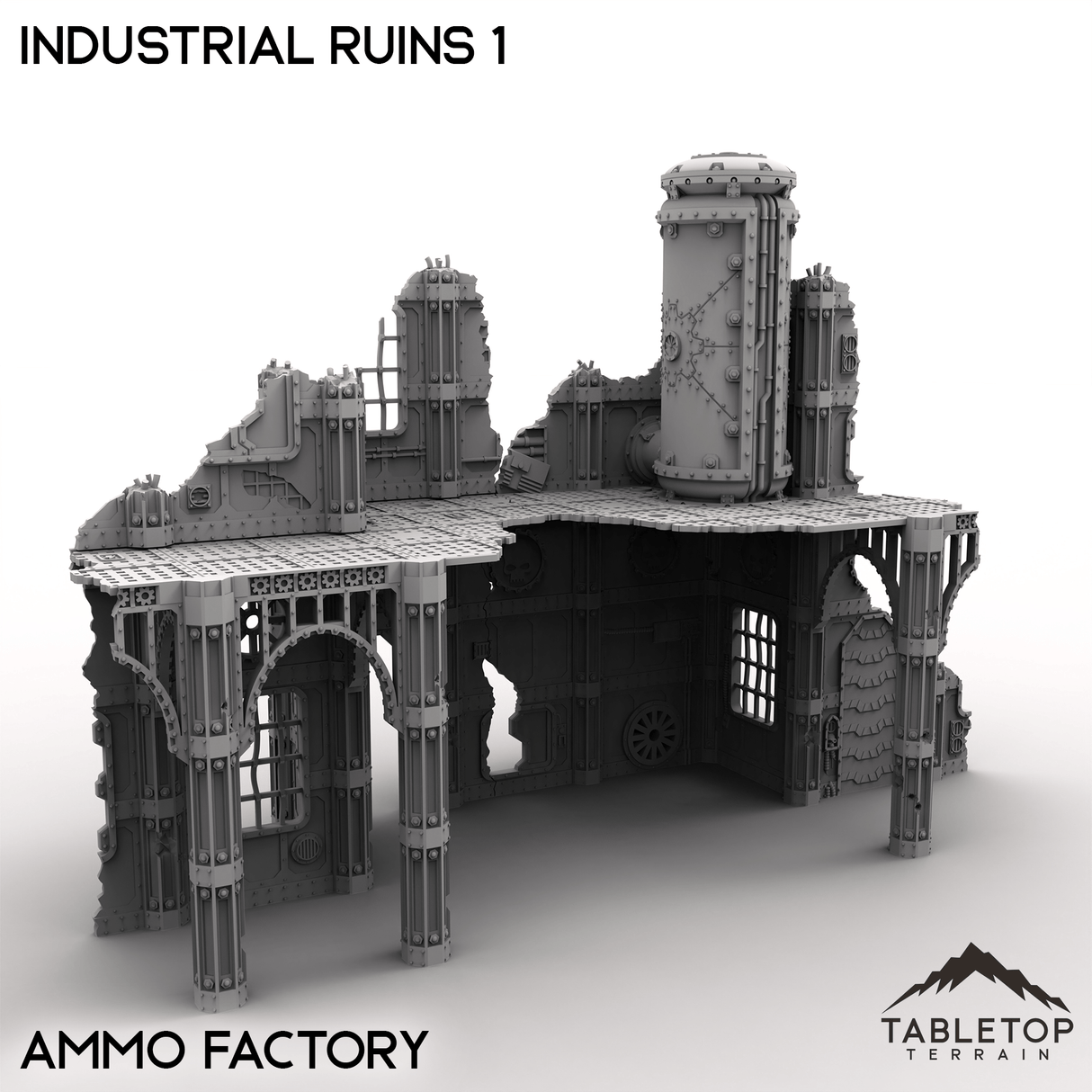 Tabletop Terrain Terrain Ammo Factory Industrial Ruins 1