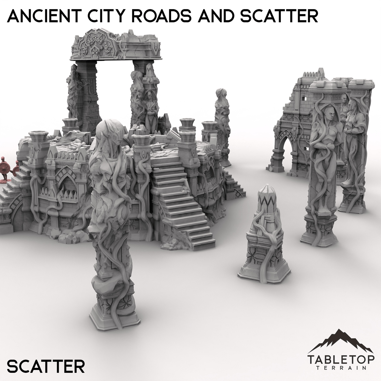 Tabletop Terrain Terrain Ancient City Roads and Scatter