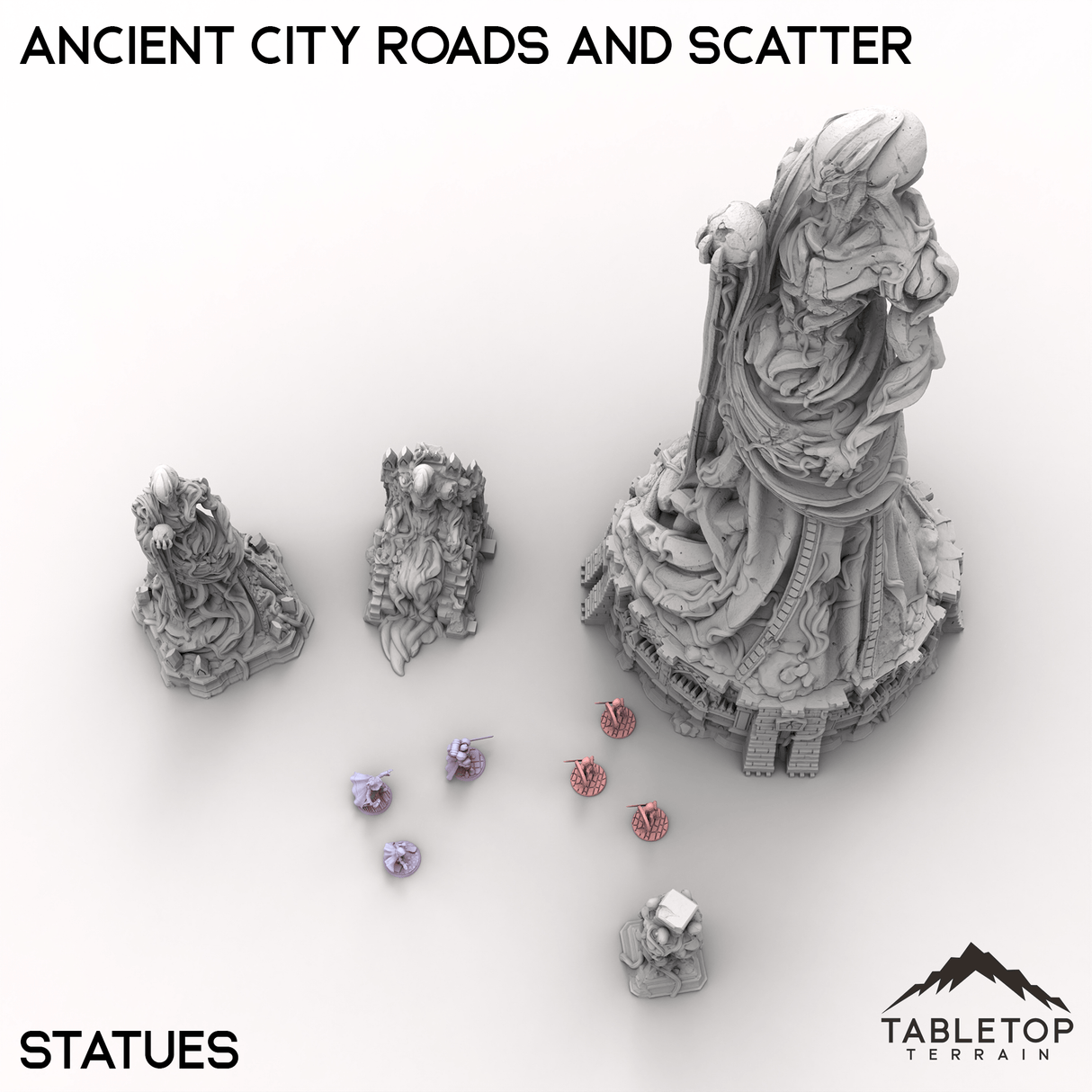 Tabletop Terrain Terrain Ancient City Roads and Scatter