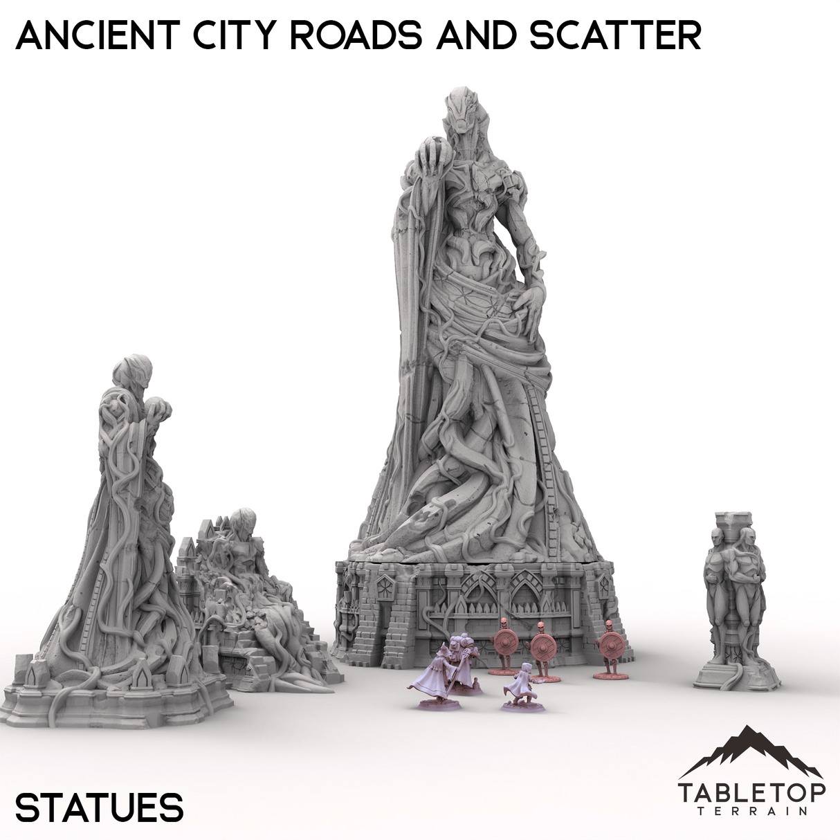 Tabletop Terrain Terrain Ancient City Roads and Scatter