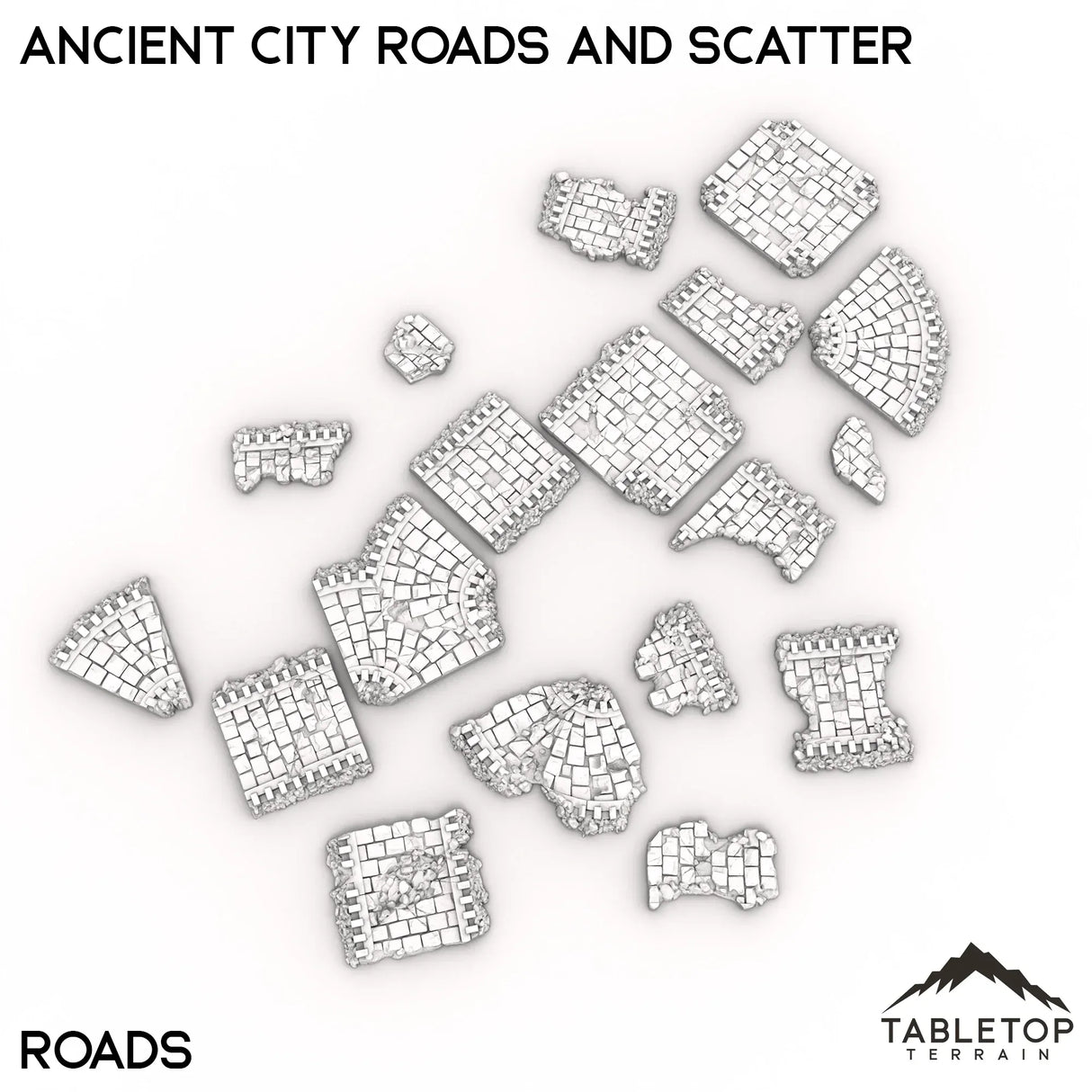 Tabletop Terrain Terrain Ancient City Roads and Scatter