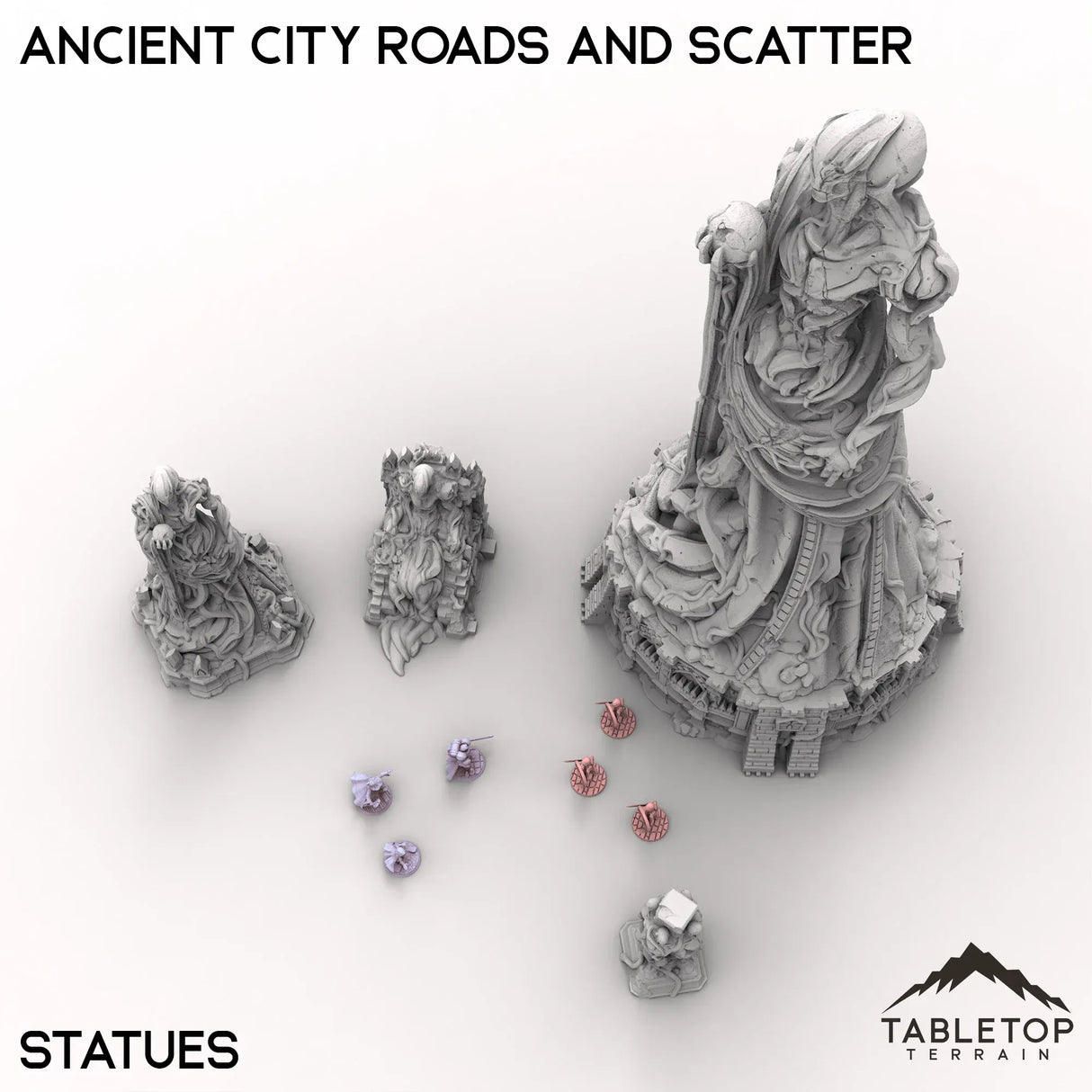 Tabletop Terrain Terrain Ancient City Roads and Scatter