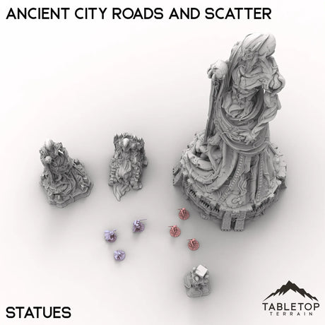 Tabletop Terrain Terrain Ancient City Roads and Scatter