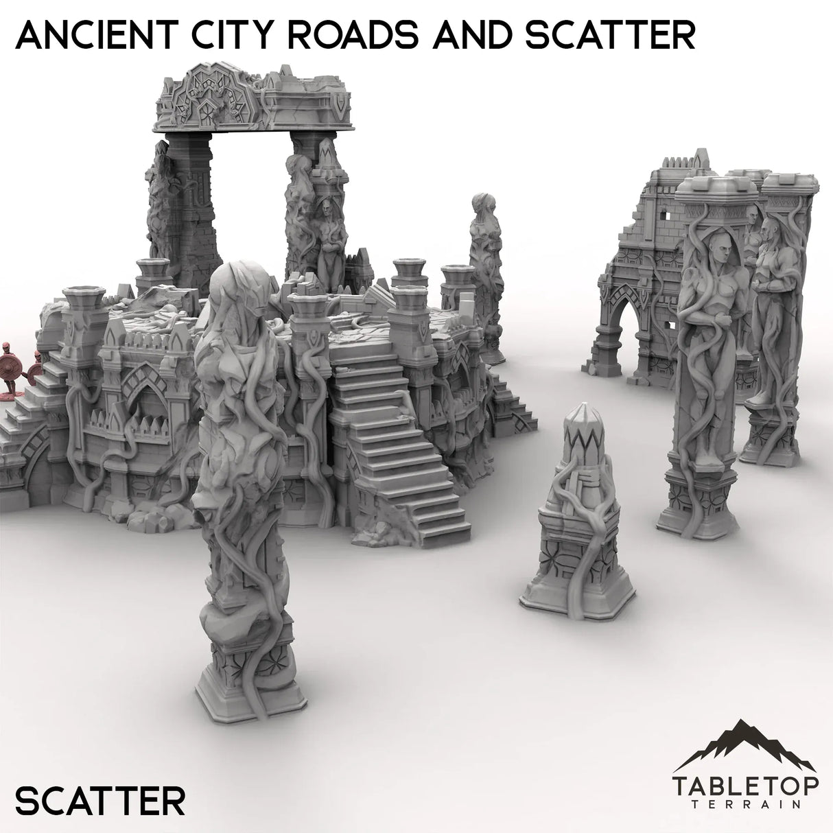 Tabletop Terrain Terrain Ancient City Roads and Scatter